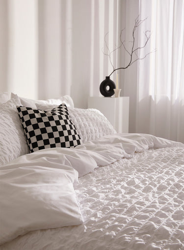 Seersucker duvet cover set